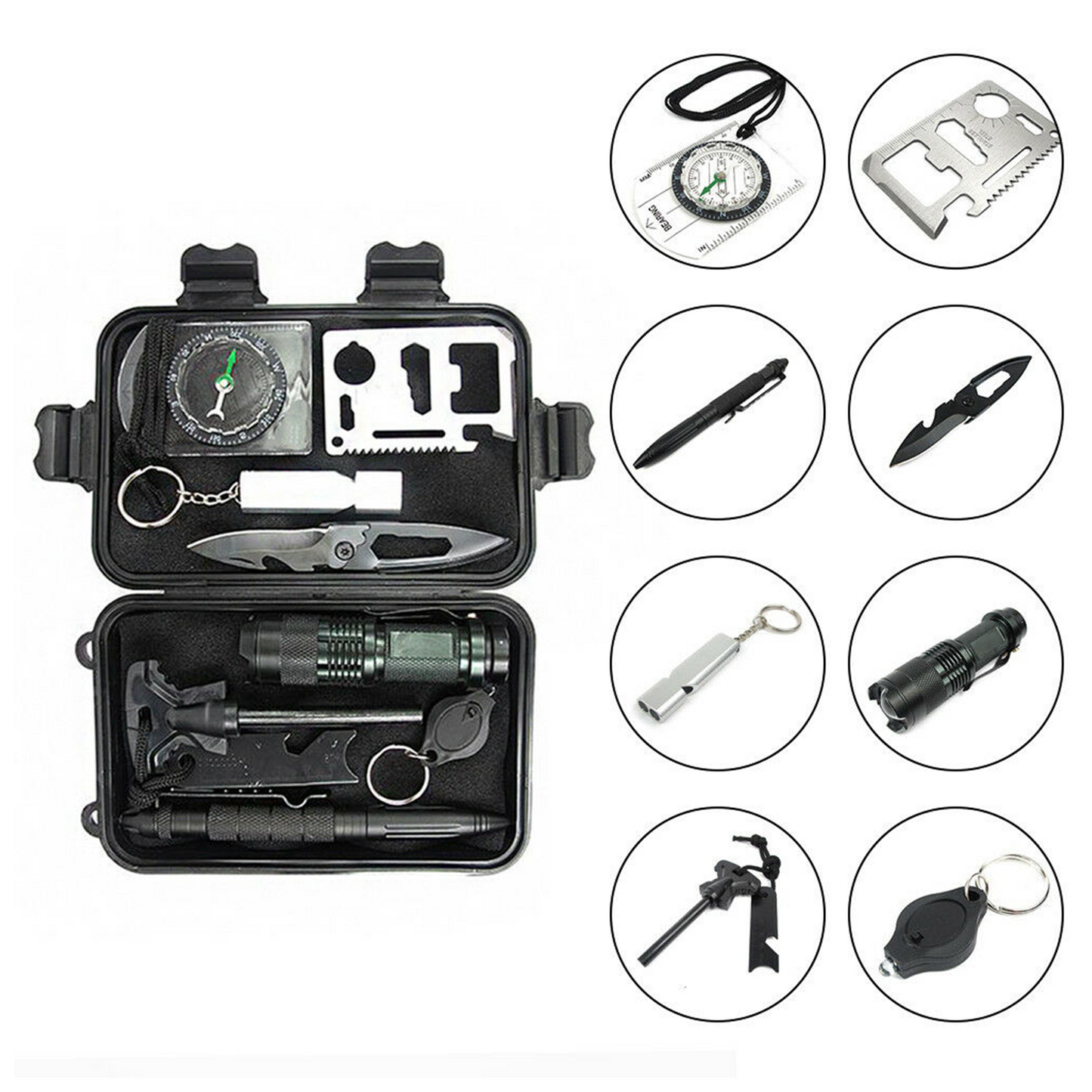 Camping Tool Emergency Survival Equipment Set Outdoor Sport Tactical Hiking Kit