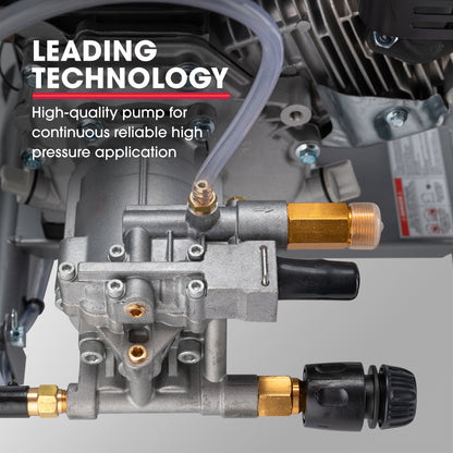 JET-USA 4800PSI Petrol Powered High Pressure Washer, w/ 30m Hose and Drain Cleaner - CX630