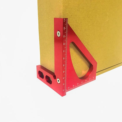 Aluminum Alloy 90 Degree Square Multi-function Ruler for Woodworking