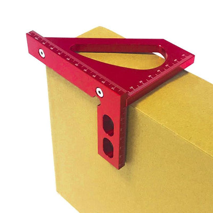 Aluminum Alloy 90 Degree Square Multi-function Ruler for Woodworking
