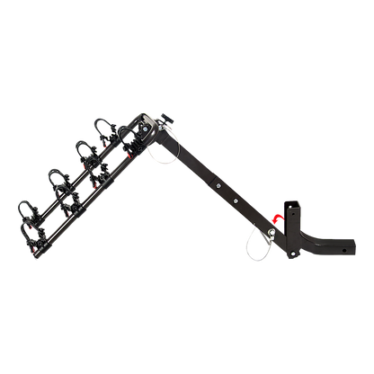 Premium 4-Bike Carrier Rack Hitch Mount Swing Down Bicycle Rack W/ 2" Receiver