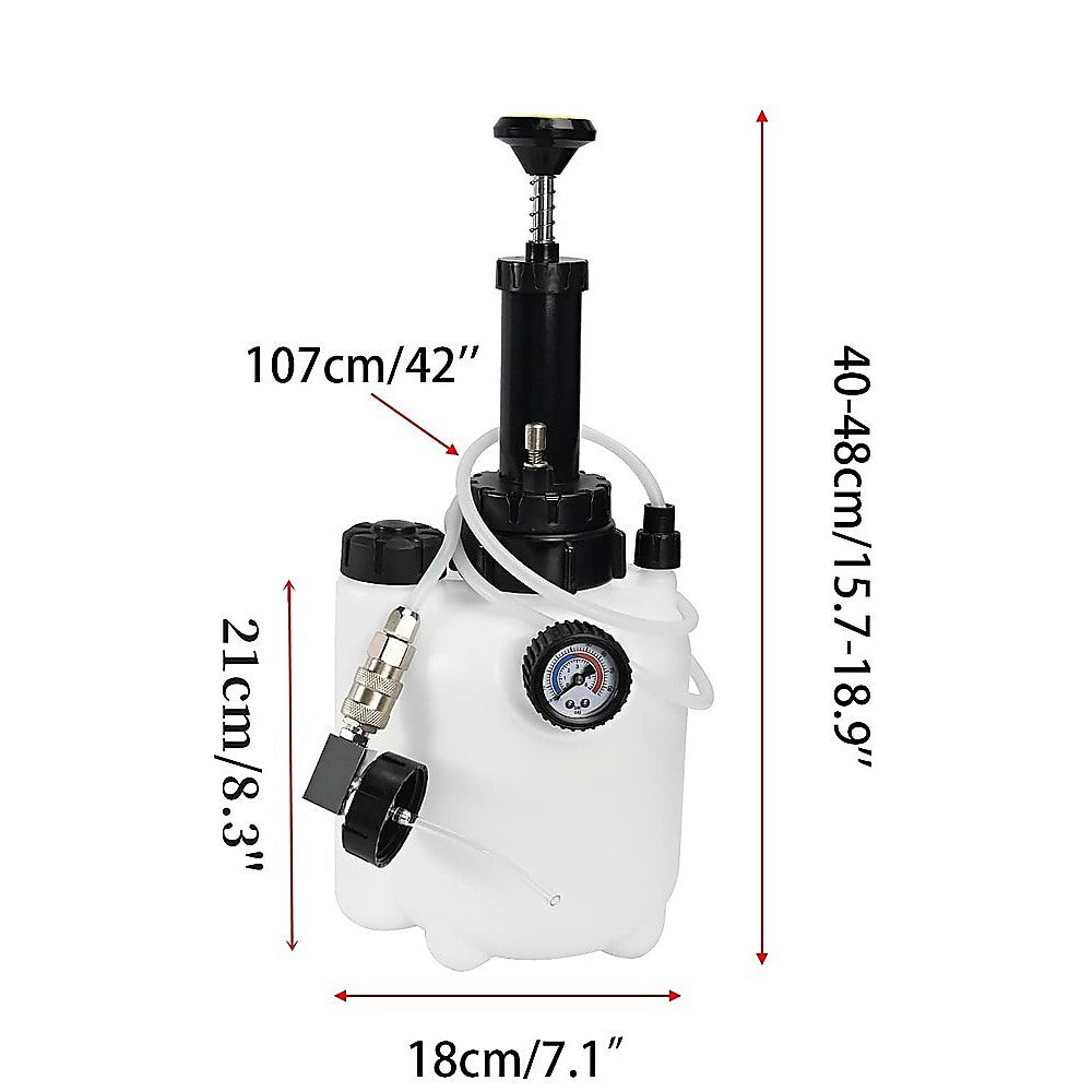 3L Transmission Oil Filling System Fluid Pump Manual Tool With 8pc ATF Adaptors